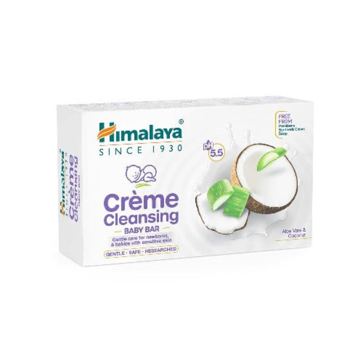 Himalaya Herbal Ayurvedic Crème Cleansing Baby Care Bar Gentle Care For Newborns And Babies With Sensitive Skin Soap