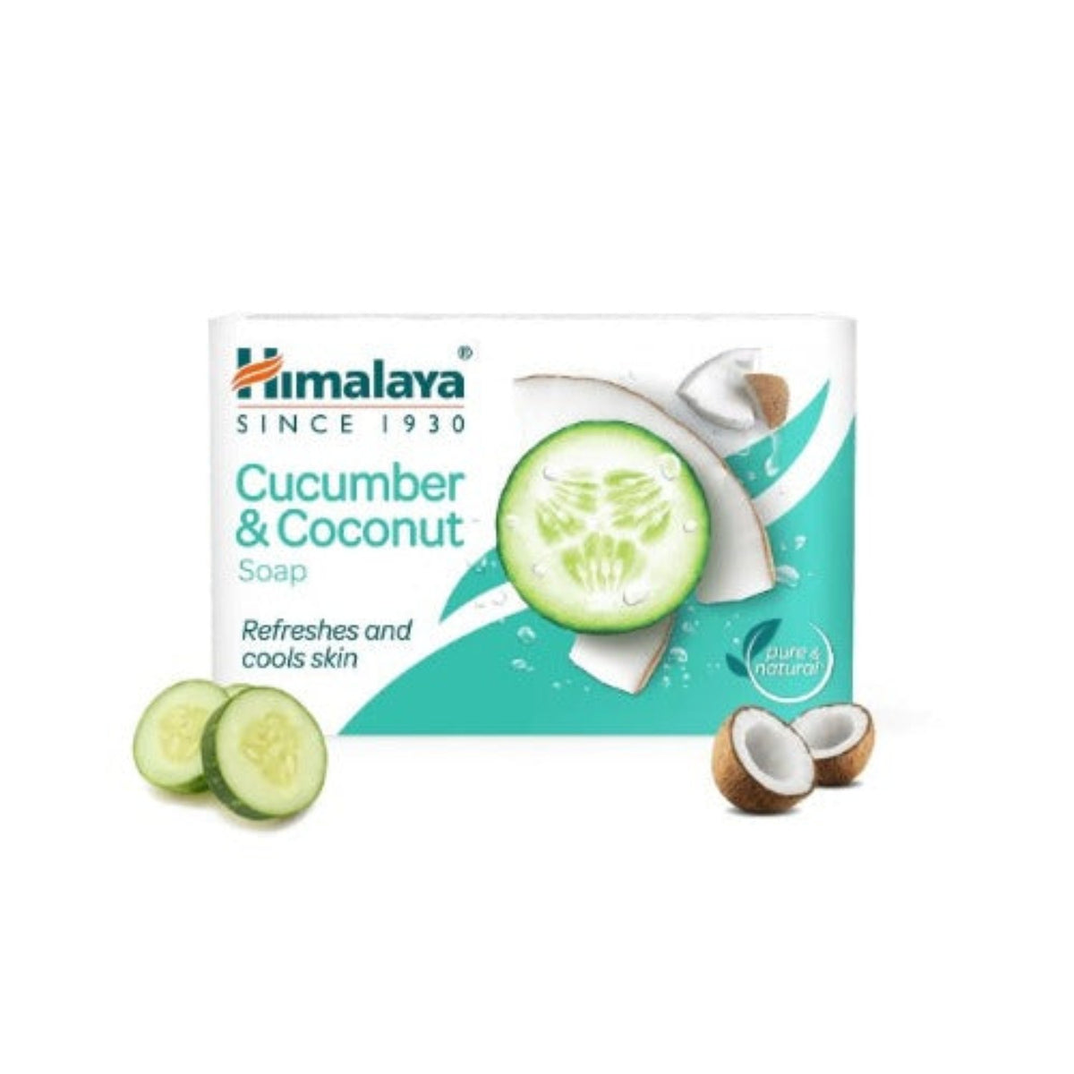 Himalaya Herbal Ayurvedic Personal Body Care Cucumber & Coconut Refreshes And Rejuvenates Skin Soap