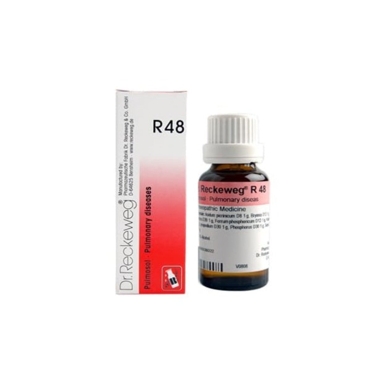 Dr Reckeweg Homoeopathy R48 Pulmonary Diseases Drops 22 ml