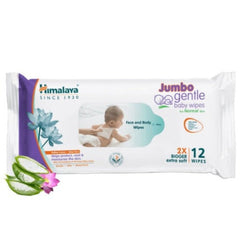 Himalaya Herbal Ayurvedic Jumbo Gentle Baby Anytime,Anywhere Cleansing For Your Baby Wipes