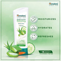 Himalaya Herbal Ayurvedic Personal Body Care Aloe & Cucumber Refreshing Body Cools,Hydrates And Refreshes Lotion