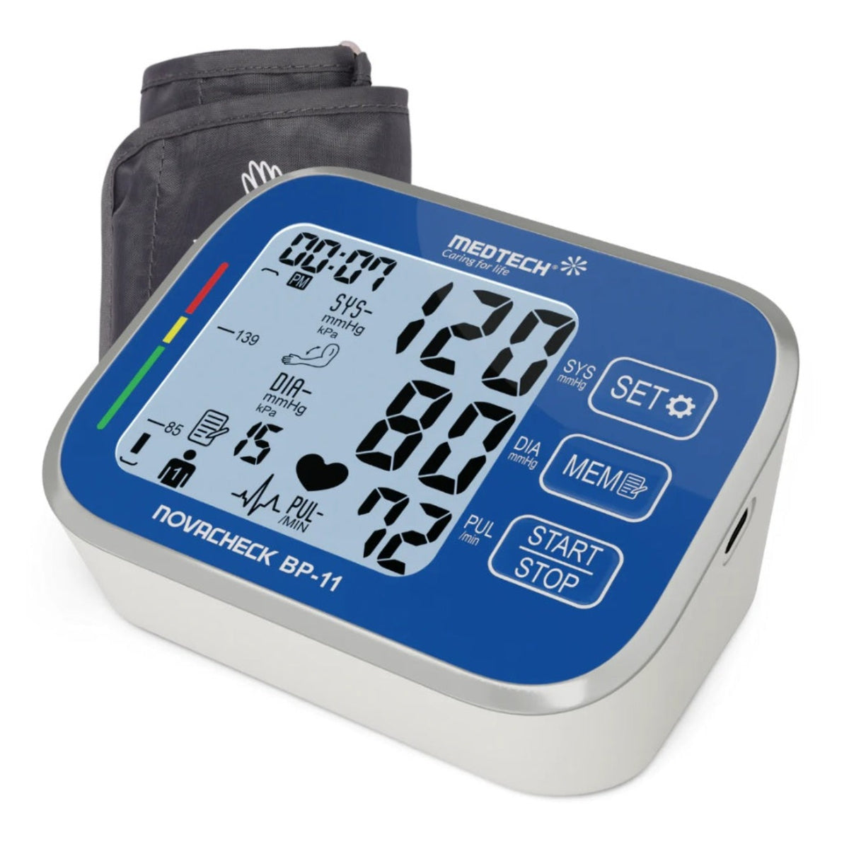 Medtech Automatic Digital BP Machine Blood Pressure Monitor BP11 (with backlight)