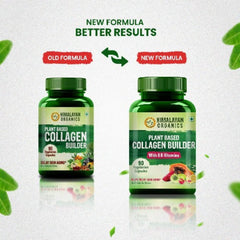 Himalayan Organics Plant Based Collagen Builder For Hair And Skin With Biotin And Vitamin C 90 Vegetarian Capsules