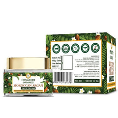 Himalayan Organics Moroccan Argan Oil Anti Aging Cream With Vitamin E Anti Wrinkle All Skin Type No Mineral Oil & Parabens 50ml