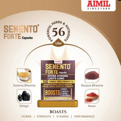 Aimil Ayurvedic Semento Capsules For Vigour And Health Men Enjoy Overall Well-Being 20 Capsules