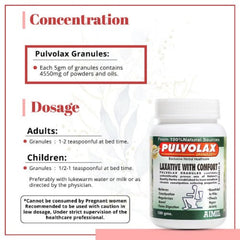 Aimil Ayurvedic Pulvolax Granules for Relief from Constipation Acidity And Gastric Issues Powder 100 gm
