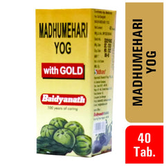 Baidyanath Ayurvedic Madhumehari Yog With Gold 30 Tablets