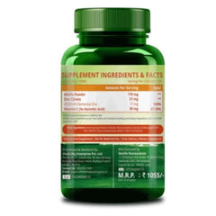Himalayan Organics Zinc Citrate With Vitamin C & Alfalfa Supports Healthy Immune System 120 Vegetarian Tablets
