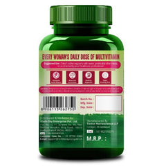 Himalayan Organics Multivitamin With Probiotics For Women 120 Vegetarian Tablets (60 + Natural Extracts,Essential Vitamins & Minerals Vitamin D3,B12,Calcium,Curcumin & Biotin)