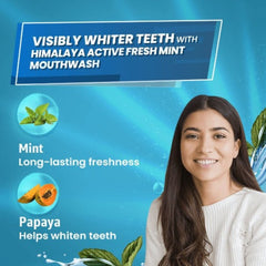 Himalaya Herbal Ayurvedic Personal Care Active Fresh Mint Mouthwash 215ml