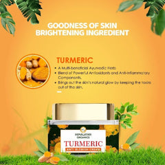 Himalayan Organics Turmeric Brightening Cream Dark Spot Reduction No Parabens,Silicones,Mineral Oil 50gm