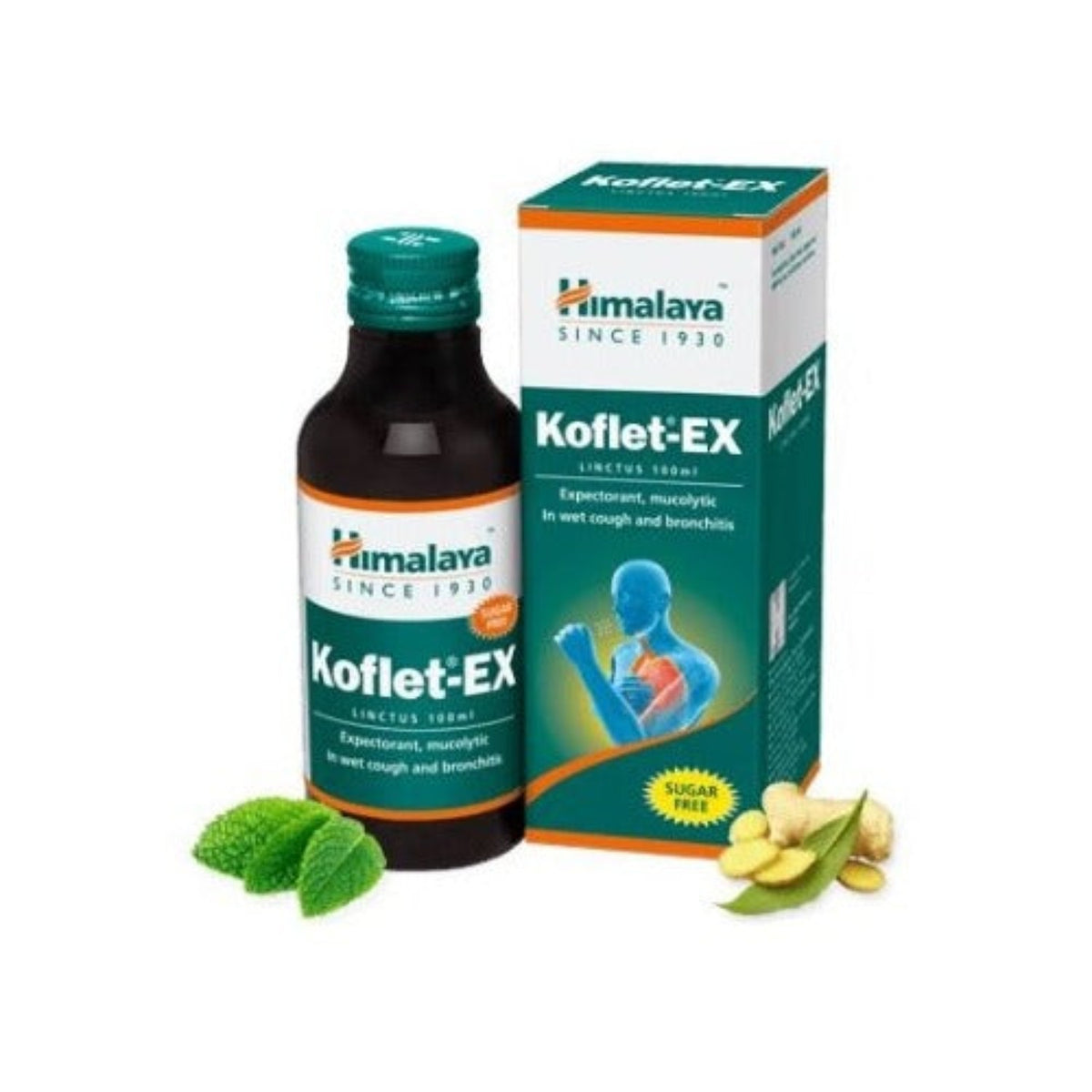 Himalaya Herbal Ayurvedic Koflet-Ex Linctus Expectorant,Mucolytic In Wet Cough And Bronchitis Liquid 100 ml