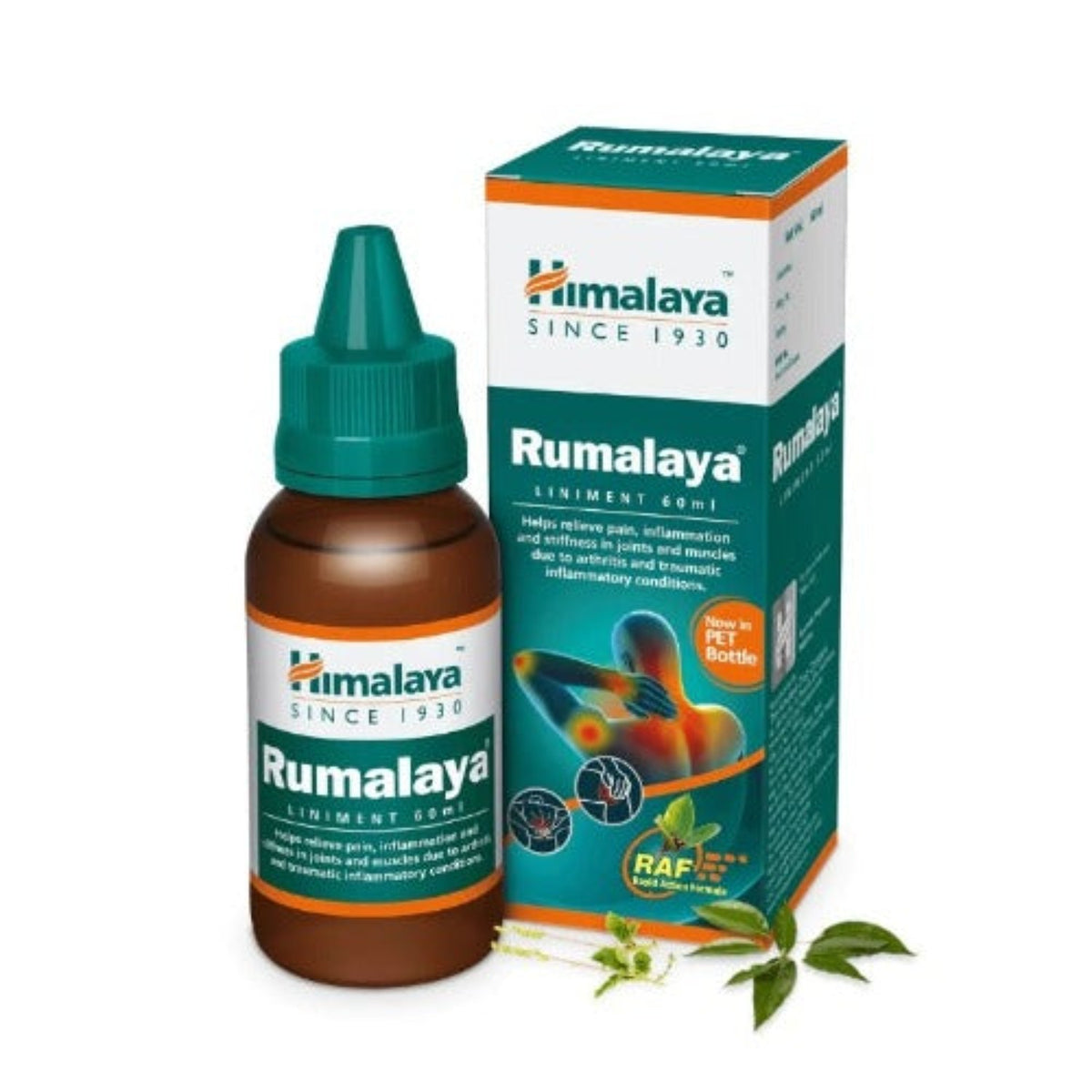 Himalaya Herbal Ayurvedic Rumalaya Relieves Pain Liniment Oil 60 ml
