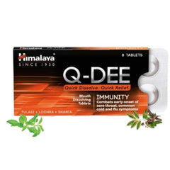 Himalaya Herbal Ayurvedic Q-DEE Immunity Quick Dissolve,Quick Relief 8 Tablets