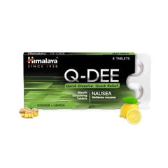 Himalaya Herbal Ayurvedic Q-DEE Nausea Quick Dissolve,Quick Relief,Relieves Nausea 8 Tablet