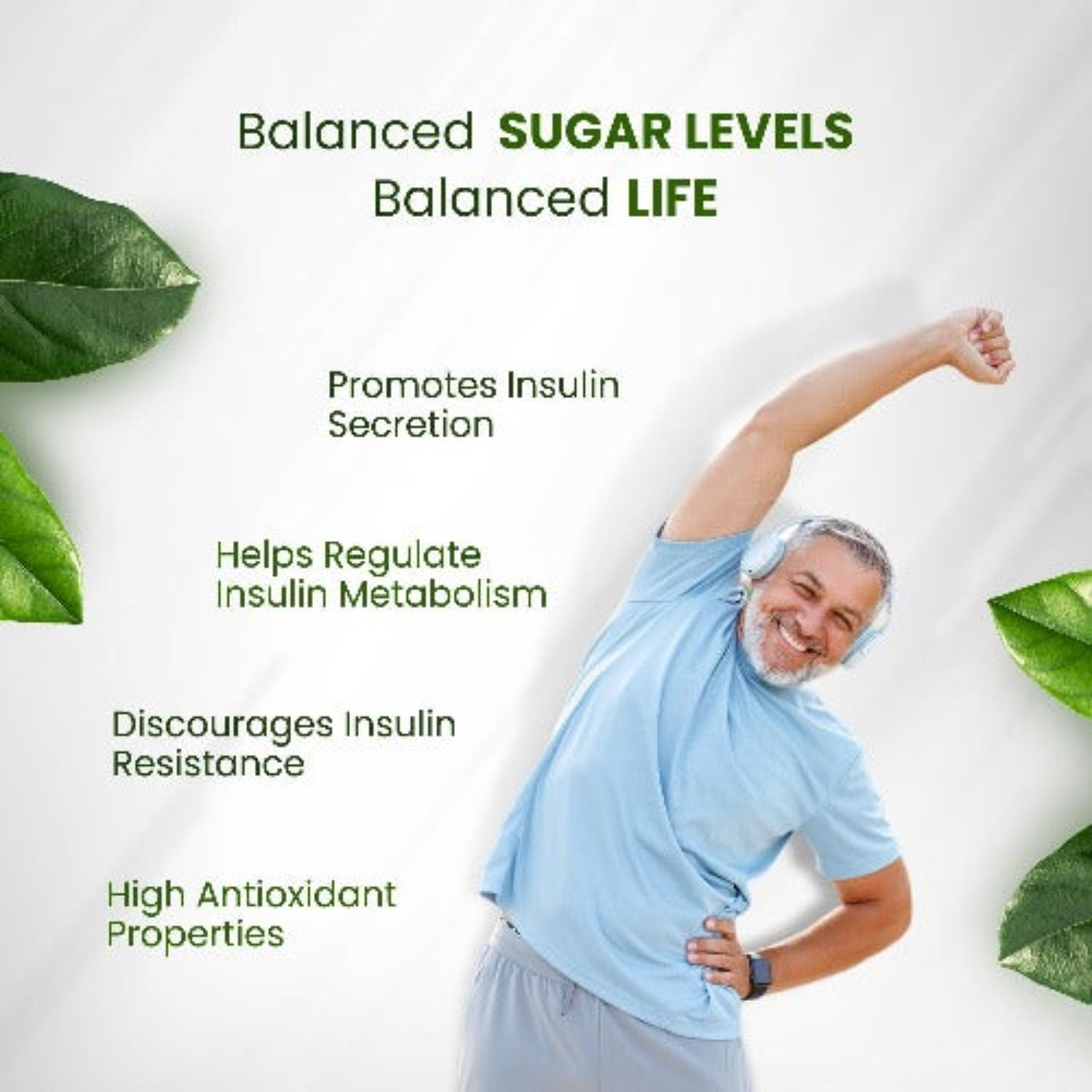 Himalayan Organics Diabetes Support Supplement Helps Control Blood Sugar Levels 100% Vegetarian (60 Capsules)