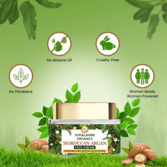 Himalayan Organics Moroccan Argan Oil Anti Aging Cream With Vitamin E Anti Wrinkle All Skin Type No Mineral Oil & Parabens 50ml
