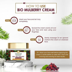 Himalayan Organics Bio Mulberry Cream Remove Dark Spots,Uneven Skin Tone Oil Free & All Skin Types Cream 50gm