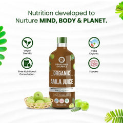 Himalayan Organics Organic Amla Juice Supports Immunity,Gut Health,Strong Hair Natural Organic Juice For Detox (1L)