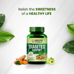 Himalayan Organics Diabetes Support Supplement Helps Control Blood Sugar Levels 100% Vegetarian (60 Capsules)