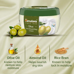 Himalaya Herbal Ayurvedic Personal Care Olive Extra Nourishing Deeply Nourishes And Restores Skin Moisture Cream