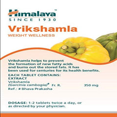 Himalaya Pure Herbs Weight Wellness Herbal Ayurvedic Vrikshamla Manages Weight 60 Tablets