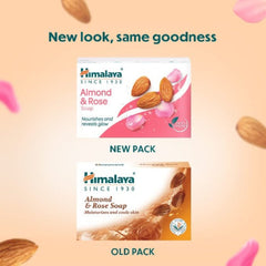 Himalaya Herbal Ayurvedic Personal Body Care Almond & Rose Moisturizes And Cools Skin Soap
