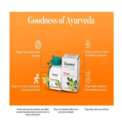 Himalaya Pure Herbs Bone & Joint Wellness Herbal Ayurvedic Shigru Reduces Joint Stiffness 60 Tablets