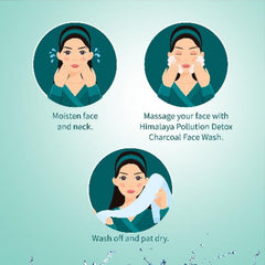Himalaya Herbal Ayurvedic Personal Care Pollution Detox Charcoal Detoxifies And Purifies Skin Face Wash