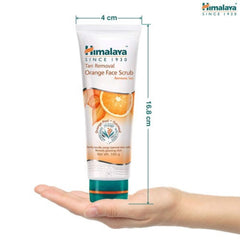 Himalaya Herbal Ayurvedic Personal Care Tan Removal Orange Gently Scrubs Away Tanned Skin Cells Reveals Glowing Skin Face Scrub