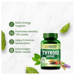 Himalayan Organics Thyroid Supplement To Support And Maintain Healthy Cellular Metabolism,Natural Ingredients For Both Men & Women (60 Capsules)