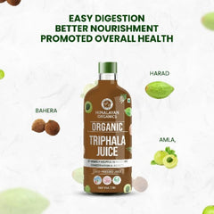 Himalayan Organics Органический сок трифалы поддерживает обмен веществ и иммунитет Натуральный органический сок холодного отжима с антиоксидантами (1 л)