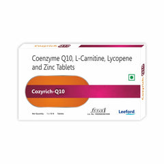 Leeford Cozyrich- Q10 with L-Carnitine,Lycopene and Zinc For Healthy Immune System,Helps to Support Metabolism and Improve Overall Health Tablets