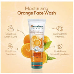 Himalaya Herbal Ayurvedic Personal Care Tan Removal Orange Effectively Cleanses And Visibly Reduces Tan Face Wash (Liquid)