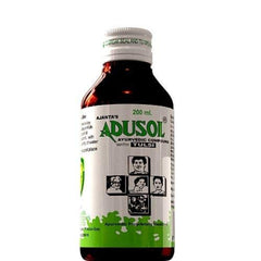 Ajanta's Adusol Ayurvedic Adusol Cough Syrup Prevent Cold Wet Dry Cough Good For Kids & Adults Syrup