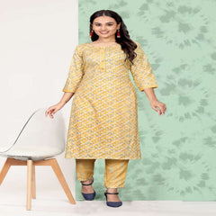 Bollywood Indian Pakistani Ethnic Party Women Wear Soft Pure Capsule print with foil Kurti-Pent Set collections