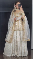 Indian Pakistani Women Lengha Wedding Bollywood Bridal Ethnic Party Wear Lehenga Pure Soft Heavy Faux Georgette Lahenga Choli
