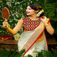 Bollywood Indian Pakistani Ethnic Party Wear Women Soft Pure Chanderi Silk Saree/Sari/Saris