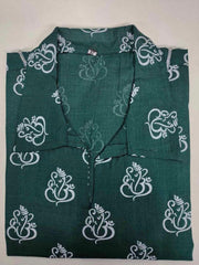 Bollywood Indian Pakistani Ethnic Party Wear Soft Pure Cotton Print Short Kurta