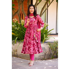 Bollywood Indian Pakistani Ethnic Party Wear Women Soft Pure Muslin Cotton Pink Suit Dress