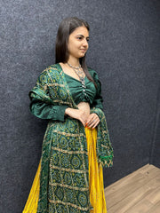 Bollywood Indian Pakistani Ethnic Party Wear Soft Pure Mono Slub Navratri Special Lehenga Choli