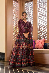 Bollywood Indian Pakistani Ethnic Party Wear Women Soft Pure Soft Cotton Maxi Dress