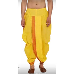 Indian Ethnic Party Wear Pure Soft Silk With Border Readymade Men Dhoti for Dhoti Lovers