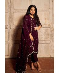 Bollywood Indian Pakistani Ethnic Party Wear Women Soft Pure Georgette Kurta Dupatta Bottom Dress