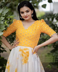Bollywood Indian Pakistani Ethnic Party Wear Women Soft Pure Yoak Mulberry Outfit Dress