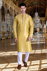 Bollywood Indian Pakistani Ethnic Party Wear Pure Soft Silk Men Kurta Silk Pyjama Cotton