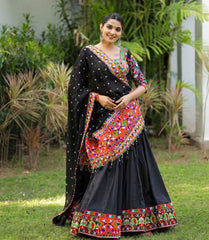 Bollywood Indian Pakistani Ethnic Party Wear Pure Soft Malai Silk Lehenga Choli Dupatta Navratri Special Combo For Men Kurta Pant & Women