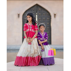 Pakistani Party Indian Lengha Wedding Bollywood Bridal Ethnic Chelline Kids Lehenga Choli