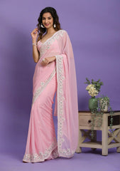 Bollywood Indian Pakistani Ethnic Party Wear Soft Pure Georgette Women & Girls Saree/Saris/Sari