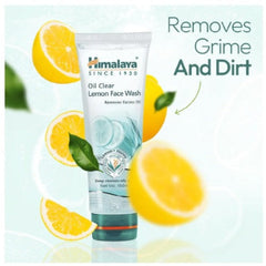 Himalaya Herbal Ayurvedic Personal Care Oil Clear Lemon Deep Cleanses Oily Skin Face Wash